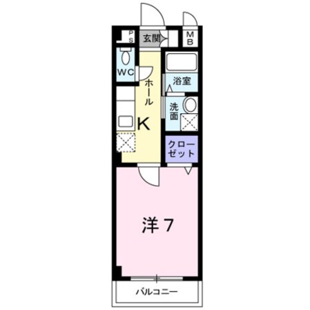 カーサ カトルセMの物件間取画像